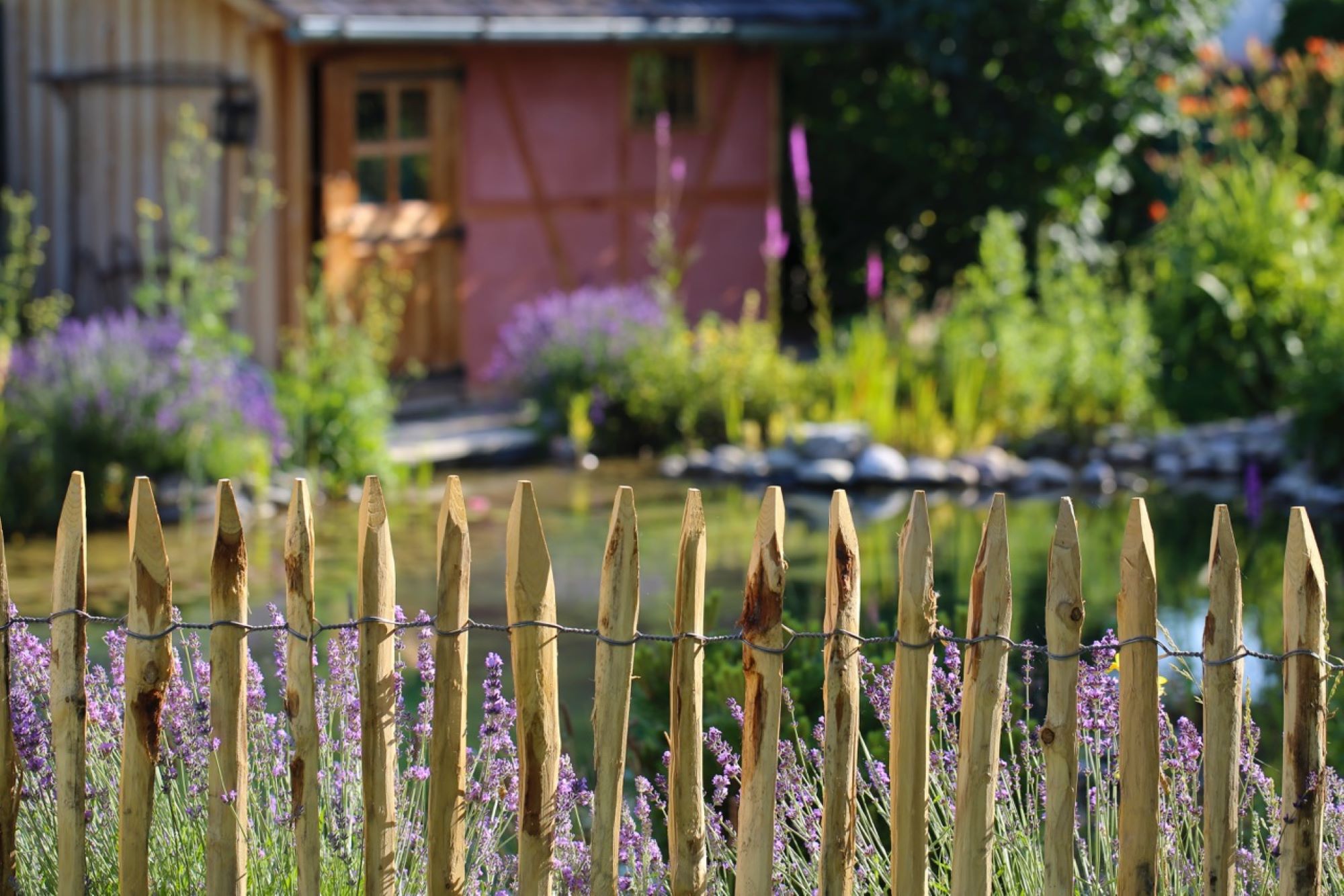 Wooden fence on the homapge